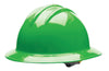 Bullard 33HGR Hi-Viz Green Class E or G Type I Classic C33 HDPE Hat Style Hard Hat With 6-Point Ratchet Suspension, Chin Strap Attachment And Absorbent Cotton Brow Pad  (1/EA)