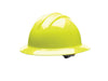 Bullard 33HYR Hi-Viz Yellow Class E or G Type I Classic C33 HDPE Hat Style Hard Hat With 6-Point Ratchet Suspension, Chin Strap Attachment And Absorbent Cotton Brow Pad  (1/EA)