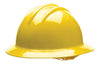 Bullard 33YLP Yellow Class E or G Type I Classic C33 HDPE Hat Style Hard Hat With 6-Point Pinlock Suspension, Chin Strap Attachment And Absorbent Cotton Brow Pad  (1/EA)