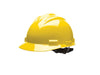 Bullard 61YLR Yellow Class E or G Type I Standard S61 HDPE Cap Style Hard Hat With 4-Point Flex-Gear Ratchet Suspension, Accessory Slots, Chin Strap Attachment And Absorbent Polyester Brow Pad  (1/EA)