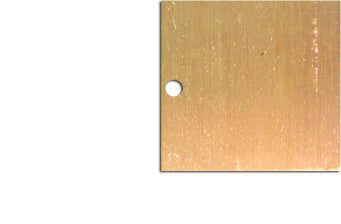 NMC BVT5S-VALVE TAGS, BLANK SQUARE, 1.5'', .020 ALUMINUM (PAK OF 25)