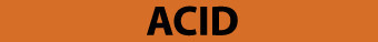 NMC C1281O-PIPEMARKER, ACID, 1X9, 1/2  LETTER,  PS VINYL (PAK OF 25)