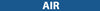 NMC C1282B-PIPEMARKER,AIR, 1X9, 1/2  LETTER,  PS VINYL (PAK OF 25)