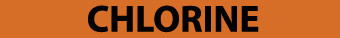 NMC C1284O-PIPEMARKER, CHLORINE, 1X9, 1/2  LETTER,  PS VINYL (PAK OF 25)