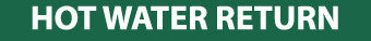 NMC C1293G-PIPEMARKER, HOT WATER RETURN, 1X9, 1/2  LETTER,  PS VINYL (PAK OF 25)
