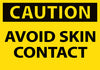 NMC C118AP-CAUTION, AVOID SKIN CONTACT, 3X5, PS VINYL (PAK OF 5)