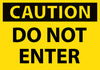 NMC C135AP-CAUTION, DO NOT ENTER, 3X5, PS VINYL (PAK OF 5)