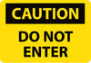 NMC C135R-CAUTION, DO NOT ENTER, 7X10, RIGID PLASTIC (1 EACH)