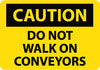 NMC C146P-CAUTION, DO NOT WALK ON CONVEYORS, 7X10, PS VINYL (1 EACH)