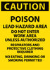 NMC C185AD-CAUTION, POISON LEAD HAZARD AREA DO NOT ENTER WORK AREA. . ., 20X28, .040 ALUM (1 EACH)