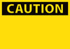 NMC C1AP-CAUTION, (HEADER ONLY), 3X5, PS VINYL (PAK OF 5)