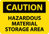 NMC C310PB-CAUTION, HAZARDOUS MATERIAL STORAGE AREA, 10X14, PS VINYL (1 EACH)