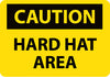 NMC C31PB-CAUTION, HARD HAT AREA, 10X14, PS VINYL (1 EACH)