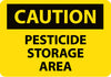 NMC C350RB-CAUTION, PESTICIDE STORAGE AREA, 10X14, RIGID PLASTIC (1 EACH)