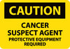 NMC C370P-CAUTION, CANCER SUSPECT AGENT PROTECTIVE EQUIPMENT, 7X10, PS VINYL (1 EACH)