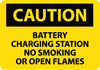 NMC C386EB-CAUTION, BATTERY CHARGING STATION NO SMOKING. . ., 10X14, FIBERGLASS (1 EACH)
