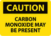 NMC C387RB-CAUTION, CARBON MONOXIDE MAY BE PRESENT, 10X14, RIGID PLASTIC (1 EACH)
