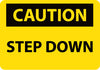 NMC C400PB-CAUTION, STEP DOWN, 10X14, PS VINYL (1 EACH)