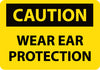 NMC C406PB-CAUTION, WEAR EAR PROTECTION, 10X14, PS VINYL (1 EACH)