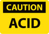 NMC C409AB-CAUTION, ACID, 10X14, .040 ALUM (1 EACH)