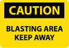 NMC C422RB-CAUTION, BLASTING AREA KEEP AWAY, 10X14, RIGID PLASTIC (1 EACH)