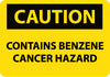 NMC C446PB-CAUTION, CONTAINS BENZENE CANCER HAZARD, 10X14, PS VINYL (1 EACH)