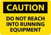 NMC C463PB-CAUTION, DO NOT REACH INTO RUNNING EQUIPMENT, 10X14, PS VINYL (1 EACH)