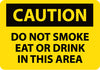 NMC C464PB-CAUTION, DO NOT SMOKE EAT OR DRINK IN THIS AREA, 10X14, PS VINYL (1 EACH)