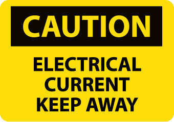 NMC C473PB-CAUTION, ELECTRICAL CURRENT KEEP AWAY, 10X14, PS VINYL (1 EACH)