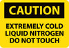 NMC C479PB-CAUTION, EXTREMELY COLD LIQUID NITROGEN DO NOT TOUCH, 10X14, PS VINYL (1 EACH)