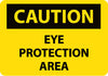 NMC C483RB-CAUTION, EYE PROTECTION AREA, 10X14, RIGID PLASTIC (1 EACH)