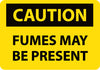 NMC C498PB-CAUTION, FUMES MAYBE PRESENT, 10X14, PS VINYL (1 EACH)