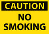 NMC C49AP-CAUTION, NO SMOKING, 3X5, PS VINYL (PAK OF 5)