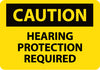 NMC C513AB-CAUTION, HEARING PROTECTION REQUIRED, 10X14, .040 ALUM (1 EACH)