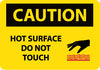 NMC C525RB-CAUTION, HOT SURFACE DO NOT TOUCH, GRAPHIC, 10X14, RIGID PLASTIC (1 EACH)