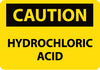 NMC C527PB-CAUTION, HYDROCHLORIC ACID, 10X14, PS VINYL (1 EACH)