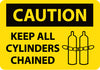 NMC C530PB-CAUTION, KEEP ALL CYLINDERS CHAINED, GRAPHIC, 10X14, PS VINYL