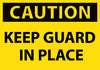 NMC C535AP-CAUTION, KEEP GUARD IN PLACE, 3X5, PS VINYL (PAK OF 5)