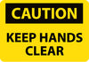 NMC C536PB-CAUTION, KEEP HANDS CLEAR, 10X14, PS VINYL (1 EACH)