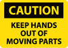 NMC C539PB-CAUTION, KEEP HANDS OUT OF MOVING PARTS, 10X14, PS VINYL (1 EACH)