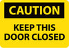 NMC C542AB-CAUTION, KEEP THIS DOOR CLOSED, 10X14, .040 ALUM (1 EACH)