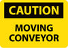 NMC C559RB-CAUTION, MOVING CONVEYOR, 10X14, RIGID PLASTIC (1 EACH)