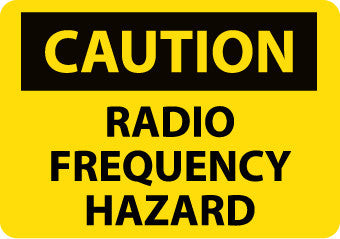 NMC C589AB-CAUTION, RADIO FREQUENCY HAZARD, 10X14, .040 ALUM (1 EACH)
