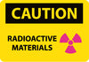 NMC C592AB-CAUTION, RADIOACTIVE MATERIALS, GRAPHIC  10X14, .040 ALUM (1 EACH)