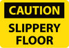 NMC C604PB-CAUTION, SLIPPERY FLOOR, 10X14, PS VINYL (1 EACH)