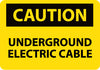 NMC C625PB-CAUTION, UNDERGROUND ELECTRIC CABLE, 10X14, PS VINYL (1 EACH)