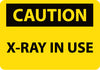 NMC C660RB-CAUTION, X-RAY IN USE, 10X14, RIGID PLASTIC (1 EACH)