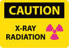 NMC C661AB-CAUTION, X-RAY RADIATION, GRAPHIC, 10X14, .040 ALUM (1 EACH)