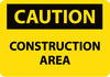 NMC C664AD-CAUTION, CONSTRUCTION AREA, 20X28, .040 ALUM (1 EACH)