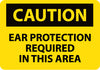 NMC C73EB-CAUTION, EAR PROTECTION REQUIRED IN THIS AREA, 10X14, FIBERGLASS (1 EACH)